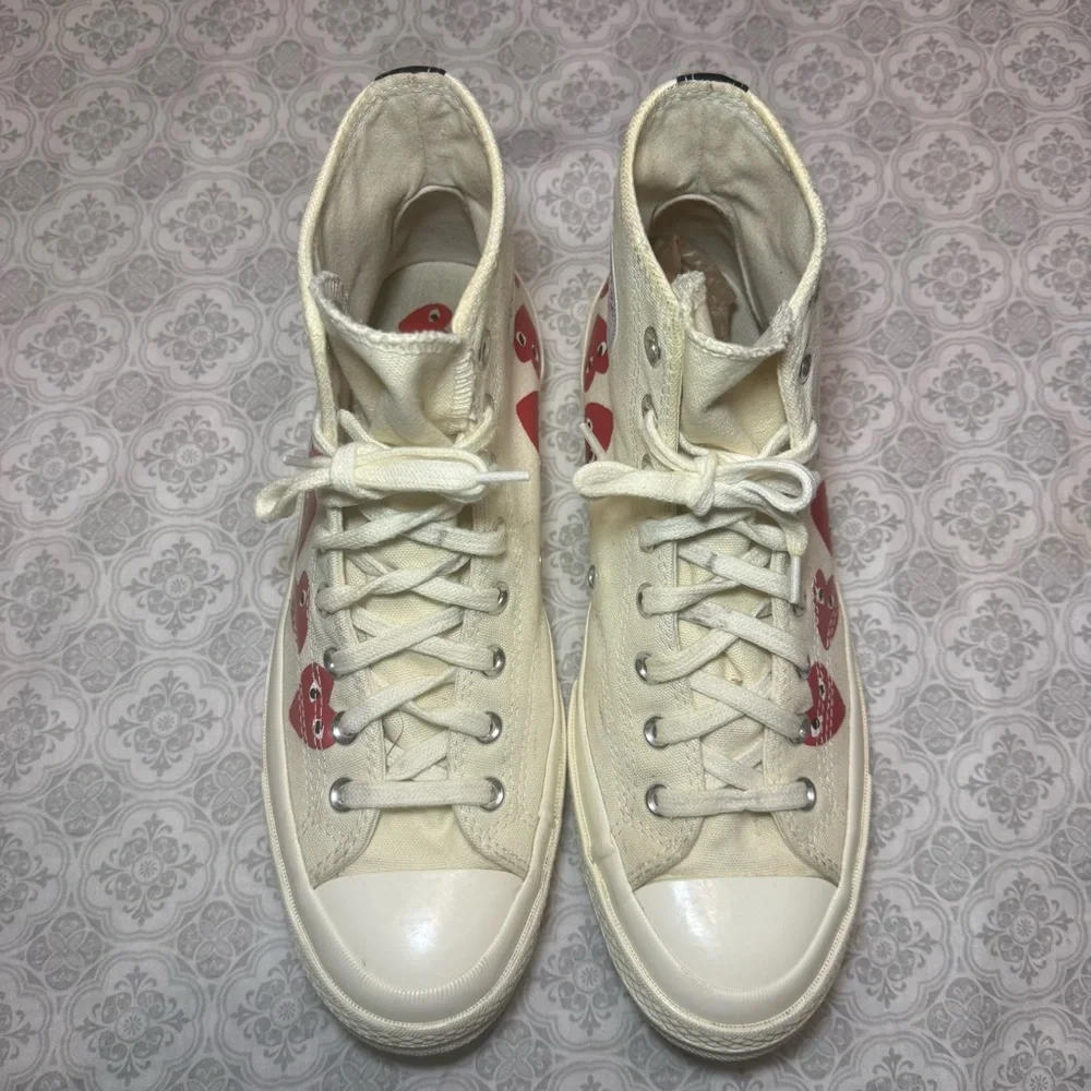 Converse X Comme Des Garcons Cdg Play Multi Heart Chuck Taylor High Men’s Size 9